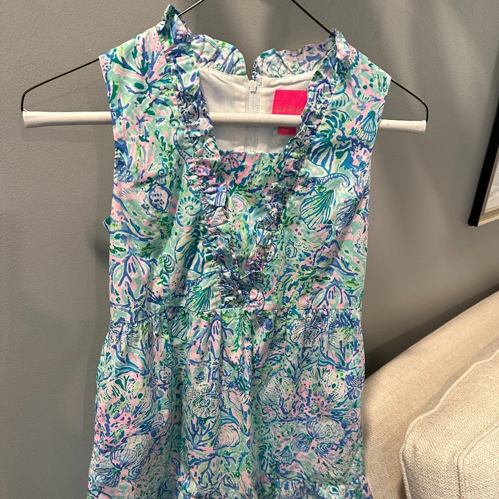 Lilly Pullitzer Coral Bay Girls Dress - Size 10